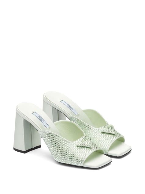 prada crystal slides|Prada padded slides women's.